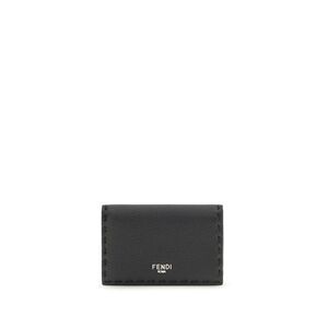 Fendi Black Calf Leather Bos Taurus Men's Wallet
